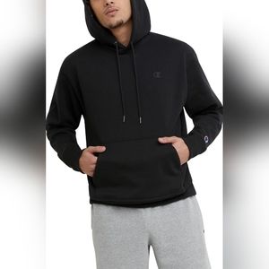 Men's Small Champion Powerblend Black Hoodie